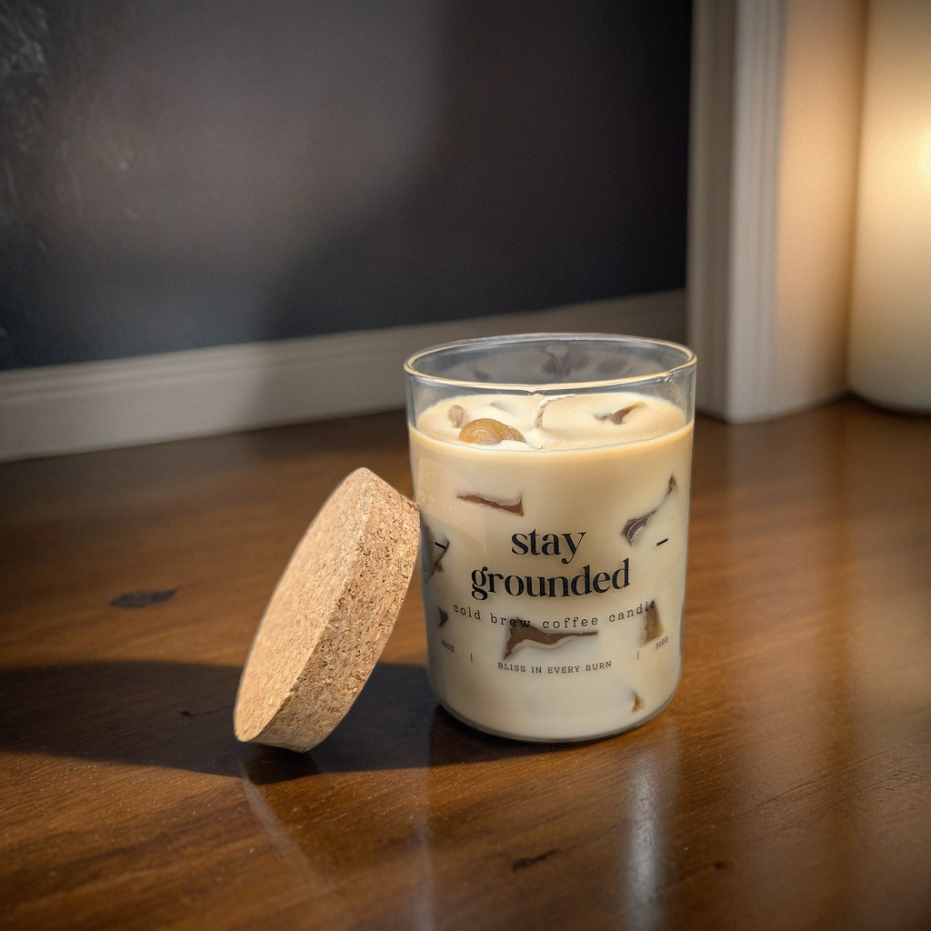 Iced Coffee Scented Candle: Personalisable Cold Brew Design